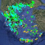 Χάρτης αιολικής ενέργειας Ελλάδα