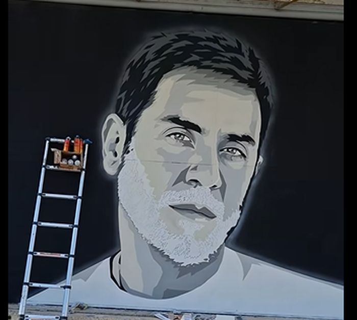 Graffiti ο Γιώργος Μαζωνάκης στη Θεσσαλονίκη