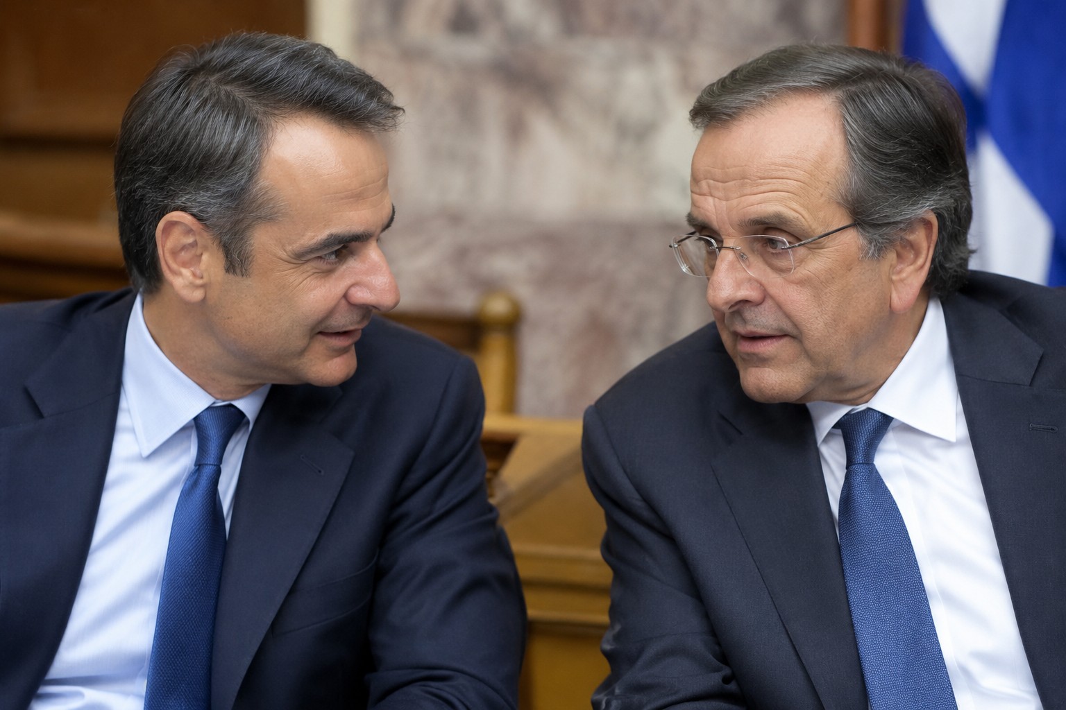 Κυριάκος Μητσοτάκης Αντώνης Σαμαράς