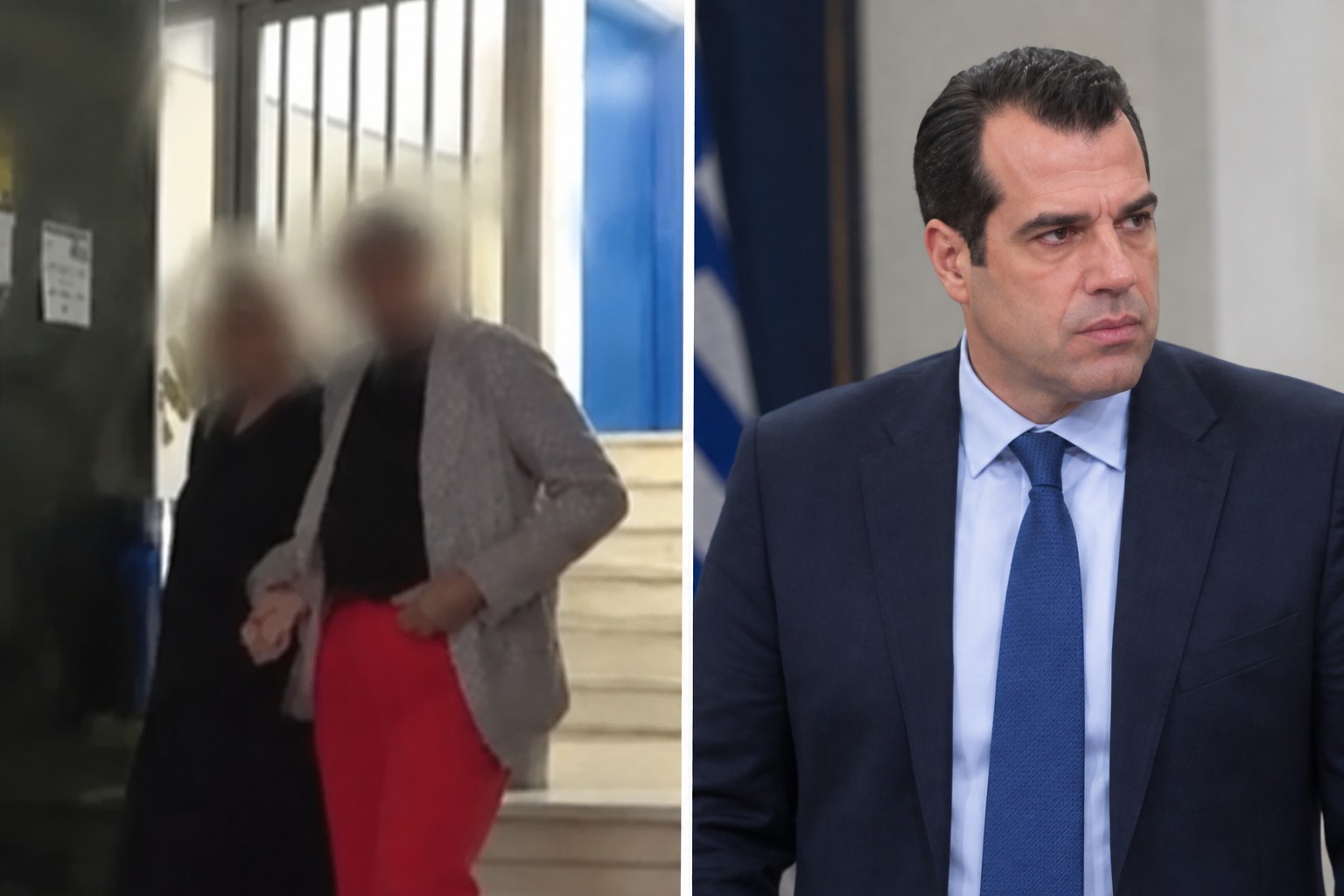 Θάνος Πλεύρης και οι δύο κατηγορούμενοι γιατροί του Κολωνακίου