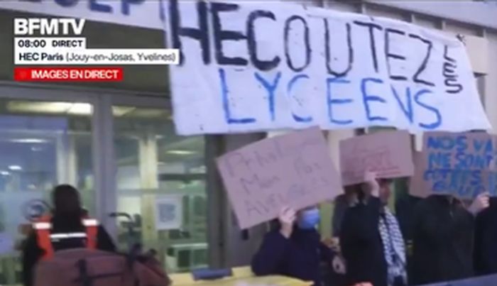 Οι φοιτητές της σχολής HEC PARIS στις κινητοποιήσεις των μαθητών