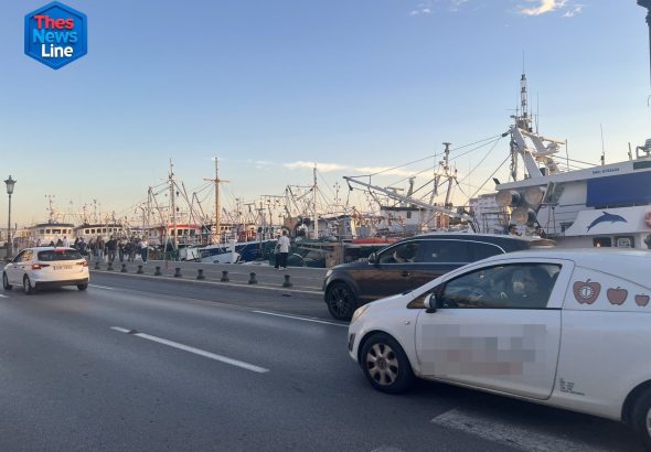 Διαμαρτυρία αλιέων στην παραλία της Θεσσαλονίκης
