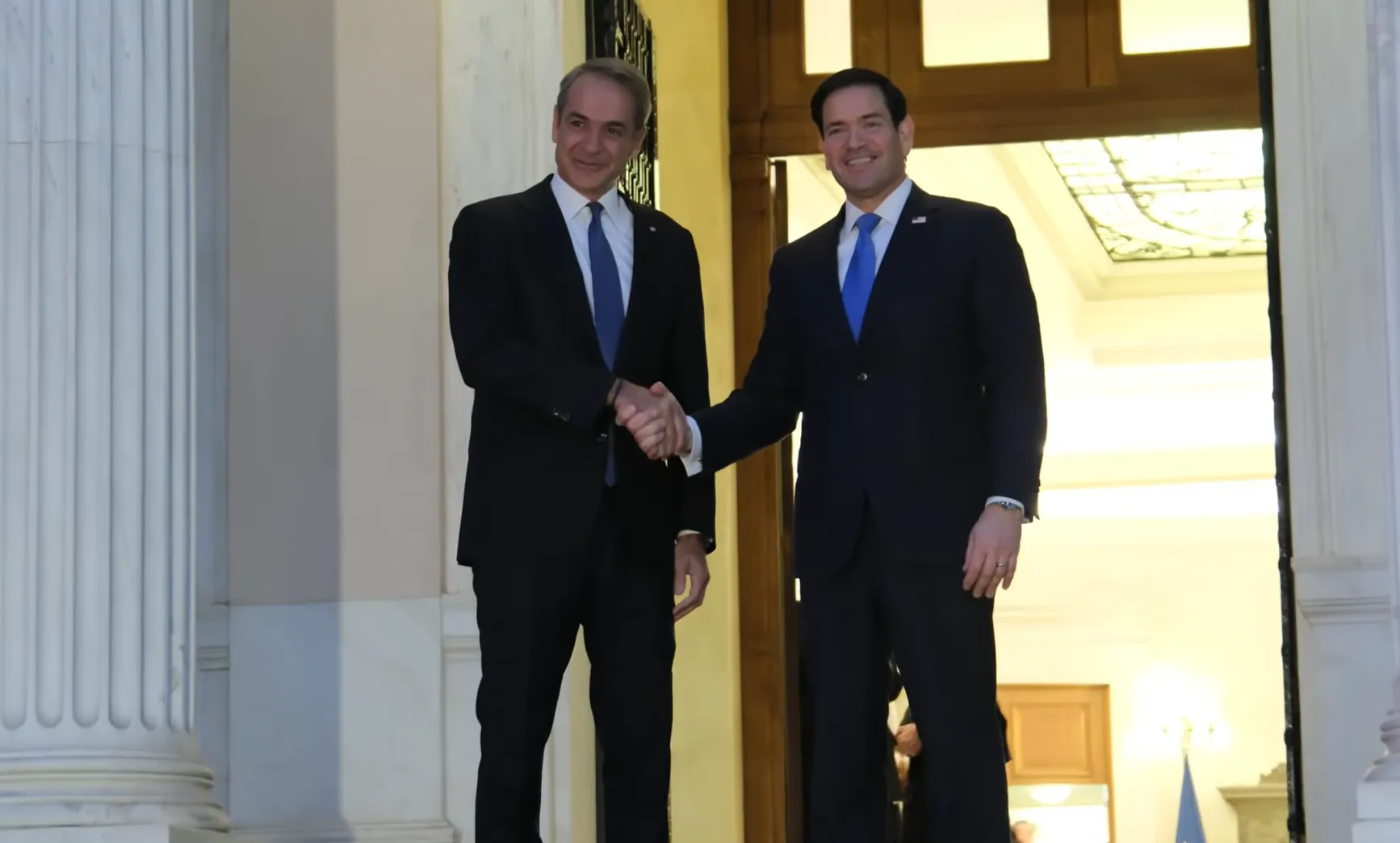Αθήνα Συνάντηση Ρούμπιο Μητσοτάκη
