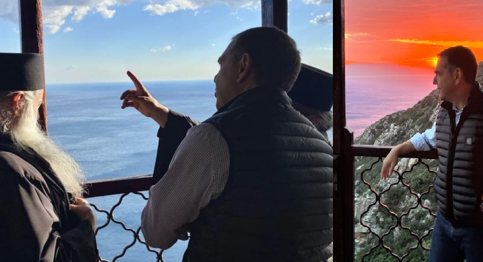 Ο Αλέξης Τσίπρας στο Άγιο Όρος